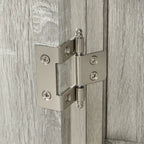 White Triangle Bathroom Storage Cabinet with Adjustable Shelves - 17.2W x 17.2D x 31.5H