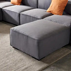 Modular Sectional Fabric Sofa (Beige)
