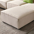 Modular Sectional Fabric Sofa (Beige)