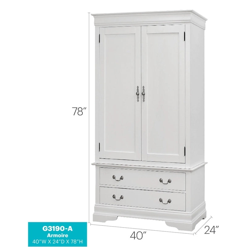 Louis Phillipe Armoire - N/A