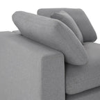 Anka Grey Linen Down Fill U-shaped Sectional Sofa by iNSPIRE Q Modern