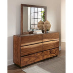 Tolt River Smokey Walnut 6-piece Storage Bedroom Set