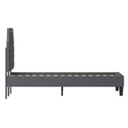 Arched Tufted Upholstered Platform Bed