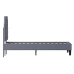 Arched Tufted Upholstered Platform Bed