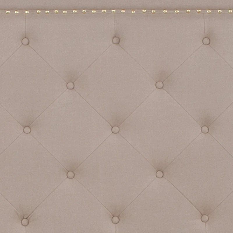 Arched Tufted Upholstered Platform Bed