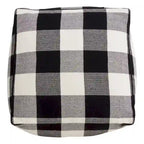 Buffalo Plaid Floor Pouf