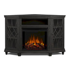 Lynette 56 TV Stand Electric Fireplace Gray by Real Flame