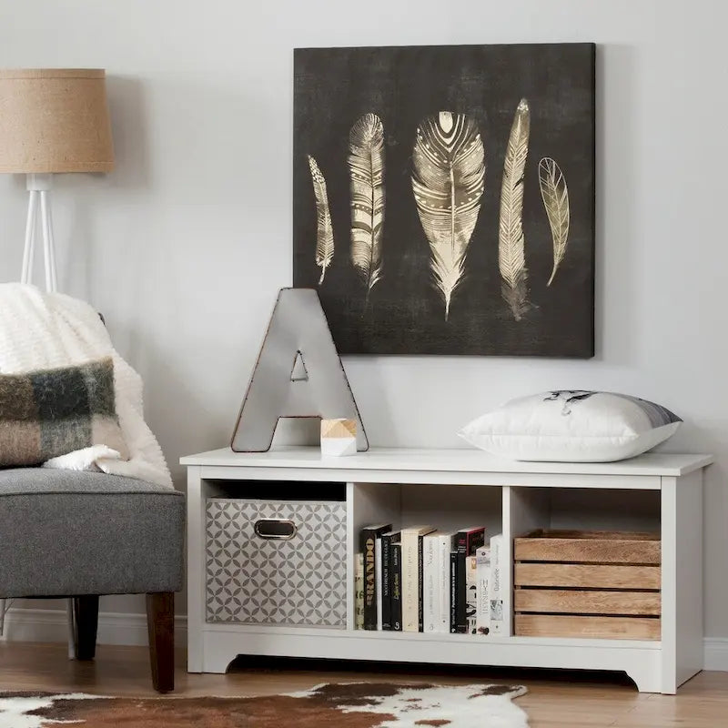 South Shore Vito Cubby Storage Bench