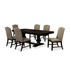 Ladonna Transitional Espresso Wood 7-Piece Dining Set by Furniture of America