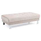 Derek Oversized Velvet Ottoman