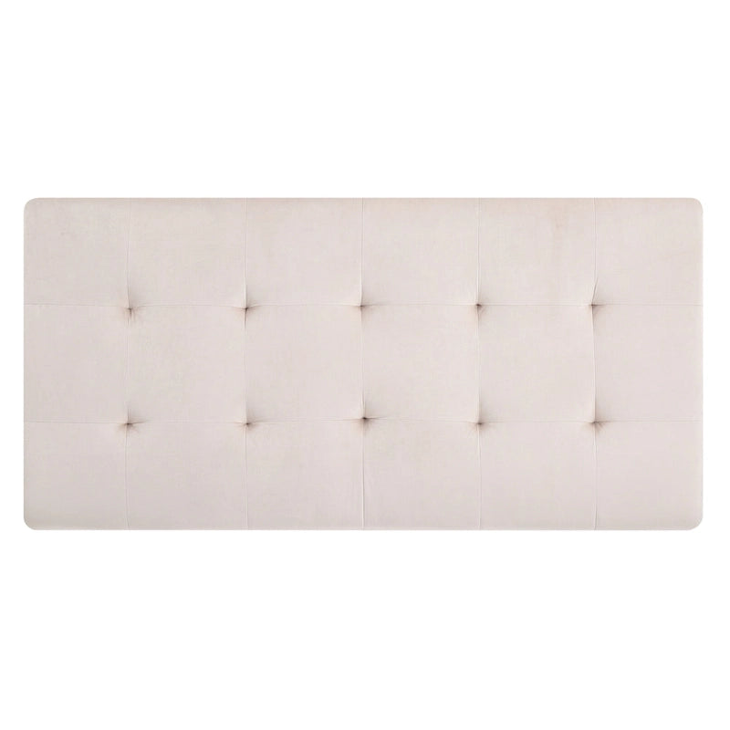 Derek Oversized Velvet Ottoman