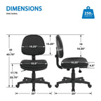 Sculptured Task Chair without Arms