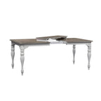 Magnolia Manor Antique White Weathered Bark Leg Table