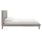 Laurencia Mid-Century Upholstered Platform Bed by iNSPIRE Q Modern