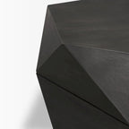 Arreto Black Solid Wood Hexagonal Coffee Table With Storage