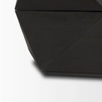 Arreto Black Solid Wood Hexagonal Coffee Table With Storage