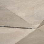 Arreto Black Solid Wood Hexagonal Coffee Table With Storage