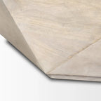 Arreto Black Solid Wood Hexagonal Coffee Table With Storage