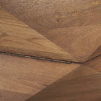 Arreto Black Solid Wood Hexagonal Coffee Table With Storage