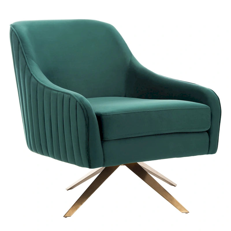 SAFAVIEH Couture Gitza Channeled Accent Chair - 28Wx30Dx32H