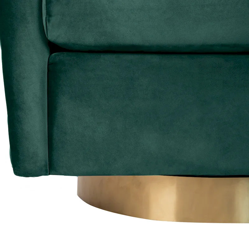 SAFAVIEH Couture Ikram Quilted Swivel Tub Chair - 30Wx32Dx30H