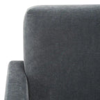 SAFAVIEH Couture Joffrette Modern Velvet Accent Chair - 27 In. W x 35 In. D x 30 In. H - 27Wx35Dx30H
