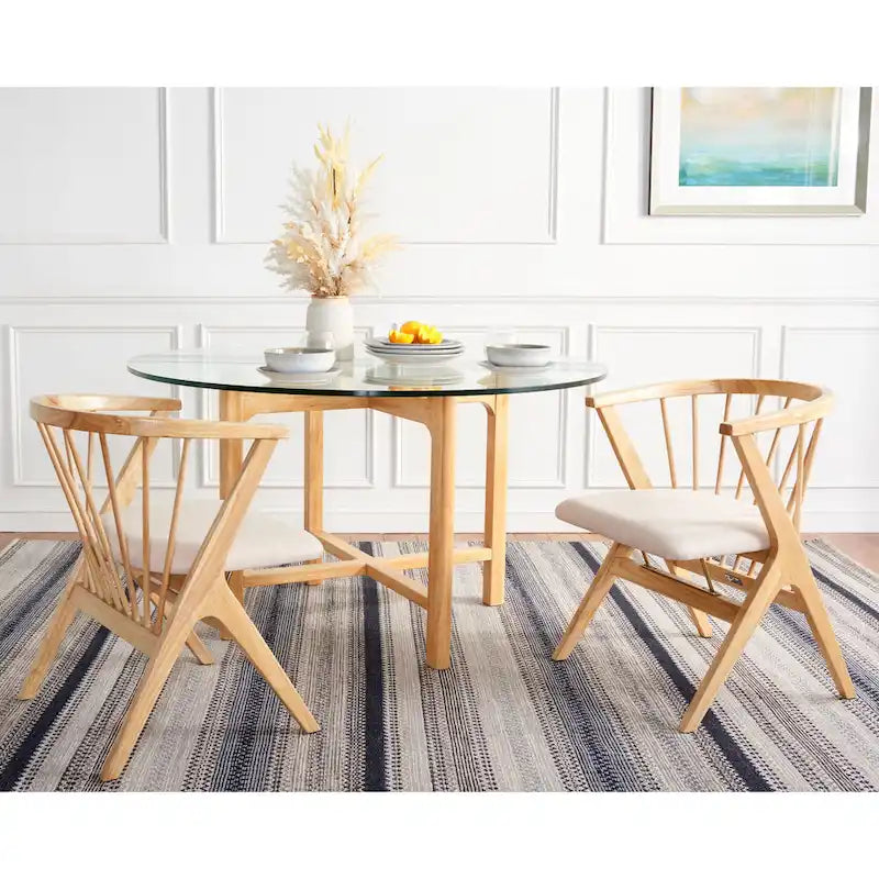 SAFAVIEH Carlota Spindle Dining Chair (Set of 2) - 23 W x 23 D x 30 H - 22Wx22Dx30H