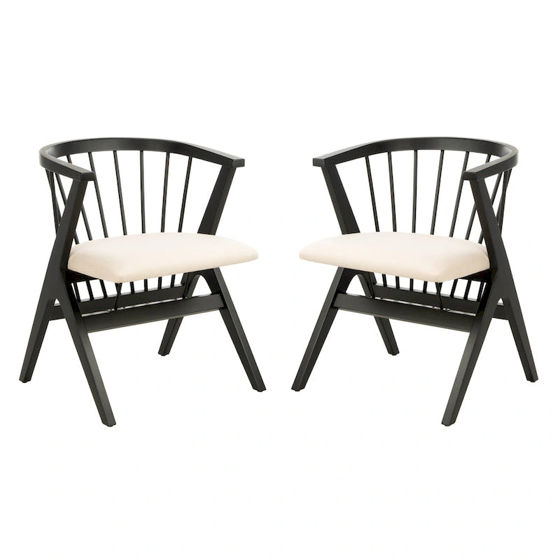 SAFAVIEH Carlota Spindle Dining Chair (Set of 2) - 23 W x 23 D x 30 H - 22Wx22Dx30H
