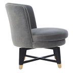 SAFAVIEH Couture Ginetta Swivel Accent Chair - 24 W x 26.8 L x 26 H - 24Wx27Dx26H