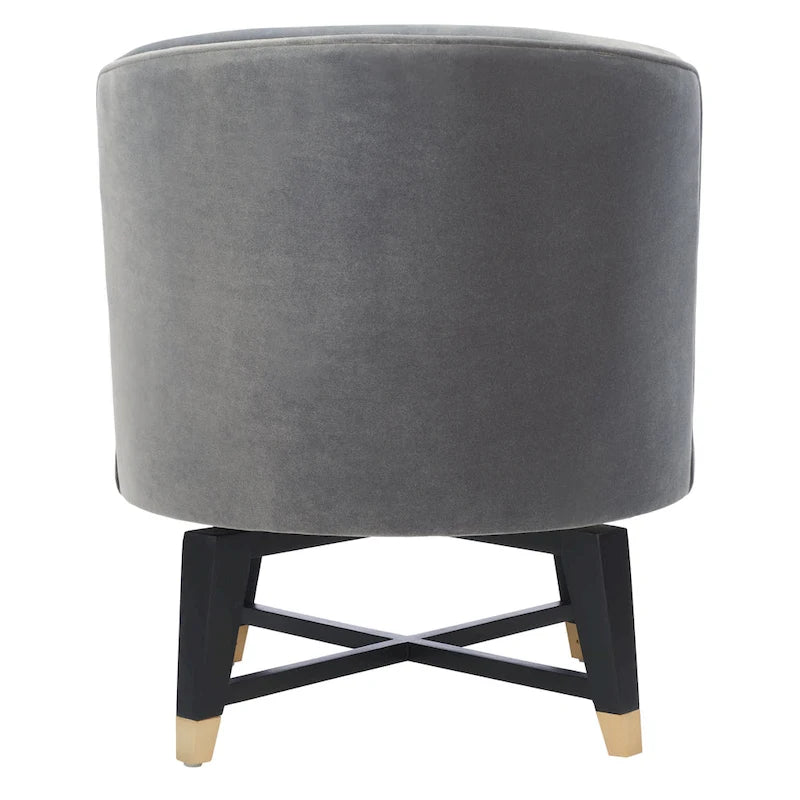 SAFAVIEH Couture Ginetta Swivel Accent Chair - 24 W x 26.8 L x 26 H - 24Wx27Dx26H