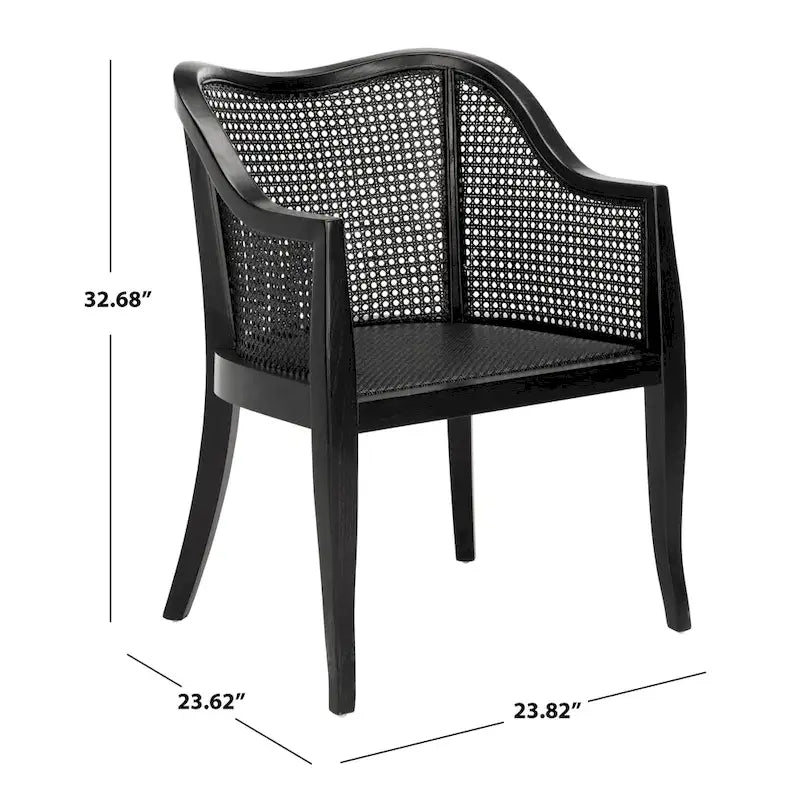 SAFAVIEH Olar Cane Dining Chair - 23.6 x 23.8 x 32.7 - 24Wx24Dx33H