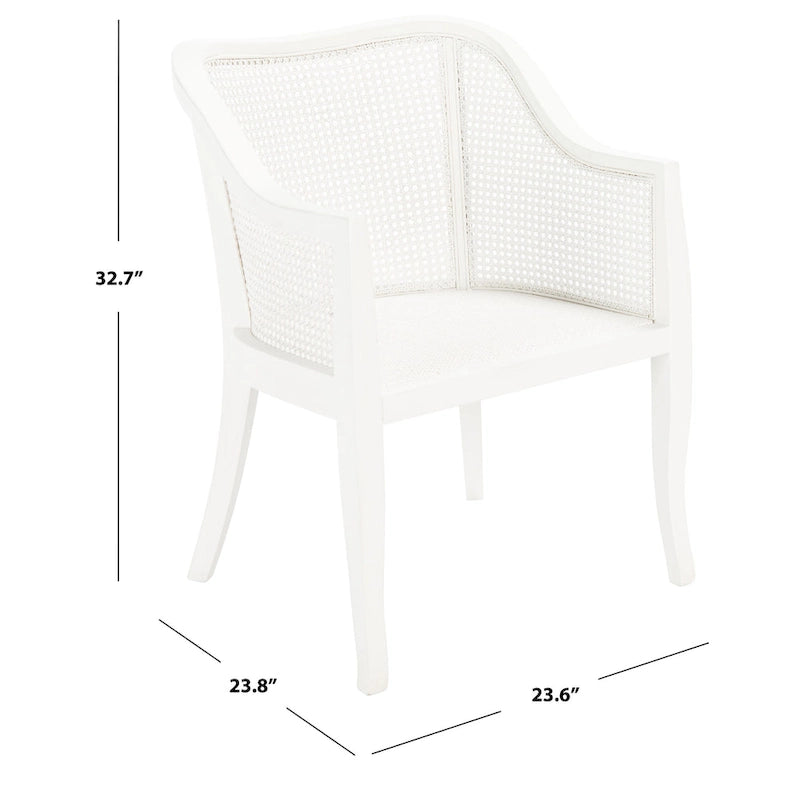 SAFAVIEH Olar Cane Dining Chair - 23.6 x 23.8 x 32.7 - 24Wx24Dx33H
