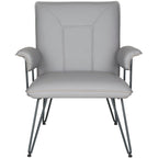 SAFAVIEH Idamae Mid-Century Modern Faux Leather Arm Chair - 29Wx28Dx33H