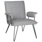 SAFAVIEH Idamae Mid-Century Modern Faux Leather Arm Chair - 29Wx28Dx33H