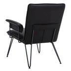 SAFAVIEH Idamae Mid-Century Modern Faux Leather Arm Chair - 29Wx28Dx33H