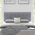 Costway Full/Queen Size Headboard Linen Fabric Upholstered Button - See Details