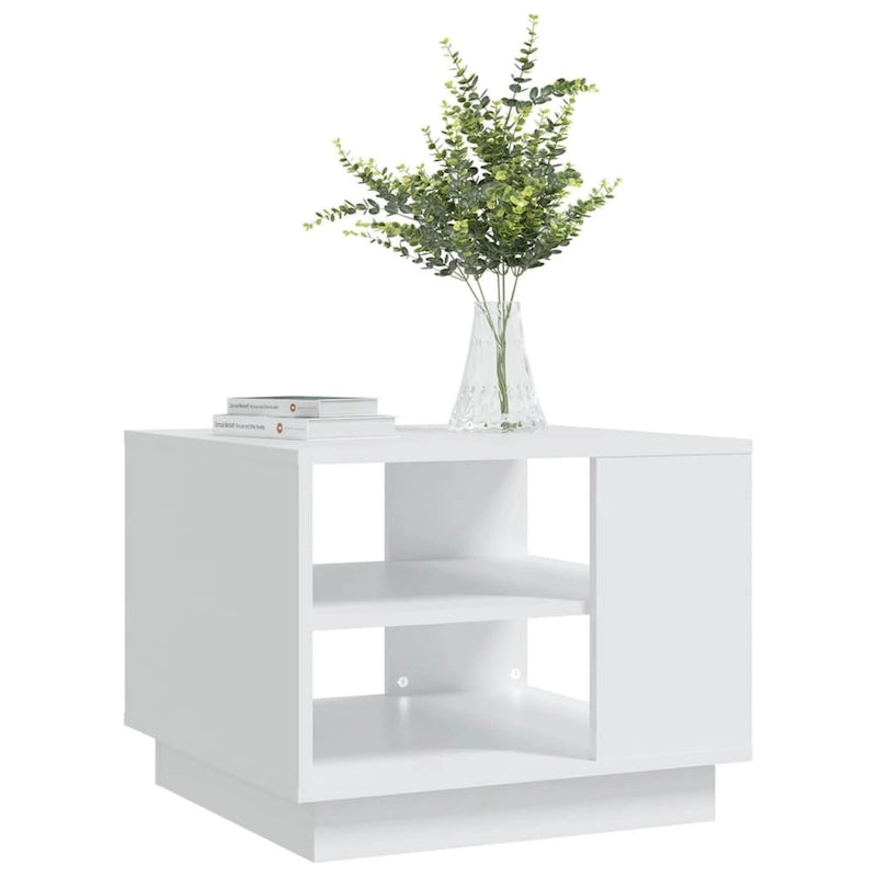 vidaXL Coffee Table Accent End Side Sofa Table for Living Room Engineered Wood - 21.7 x 21.7 x 16.9