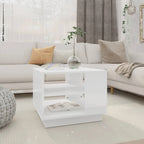 vidaXL Coffee Table Accent End Side Sofa Table for Living Room Engineered Wood - 21.7 x 21.7 x 16.9
