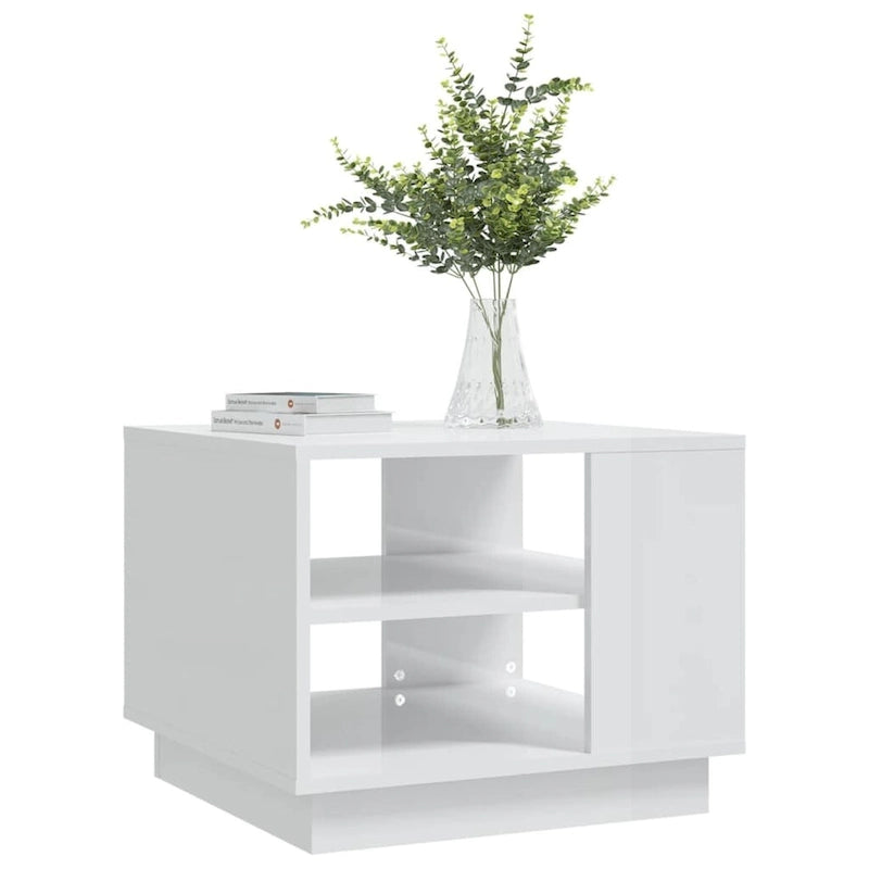 vidaXL Coffee Table Accent End Side Sofa Table for Living Room Engineered Wood - 21.7 x 21.7 x 16.9