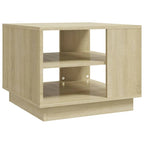 vidaXL Coffee Table Accent End Side Sofa Table for Living Room Engineered Wood - 21.7 x 21.7 x 16.9