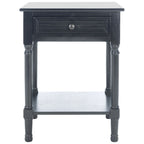SAFAVIEH Eleanore 1-Drawer Lower Shelf Nightstand Accent Table - 19 W x 15.8 L x 26 H - 19Wx16Dx26H