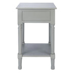 SAFAVIEH Eleanore 1-Drawer Lower Shelf Nightstand Accent Table - 19 W x 15.8 L x 26 H - 19Wx16Dx26H