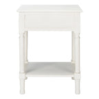 SAFAVIEH Eleanore 1-Drawer Lower Shelf Nightstand Accent Table - 19 W x 15.8 L x 26 H - 19Wx16Dx26H