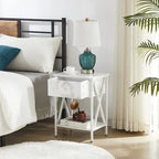 Javlergo 3-Piece Bedroom Sets with Metal Platform Bed Frame and Nightstand Set of 2