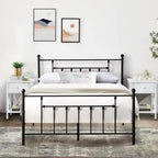 Javlergo 3-Piece Bedroom Sets with Metal Platform Bed Frame and Nightstand Set of 2