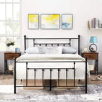 Javlergo 3-Piece Bedroom Sets with Metal Platform Bed Frame and Nightstand Set of 2