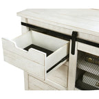 Vilo Home Modern Western 5 Piece White Solid Wood Bedroom Set