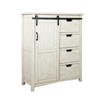 Vilo Home Modern Western 5 Piece White Solid Wood Bedroom Set