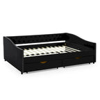 Daybed with Drawers Upholstered Tufted Sofa Bed