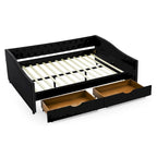 Daybed with Drawers Upholstered Tufted Sofa Bed